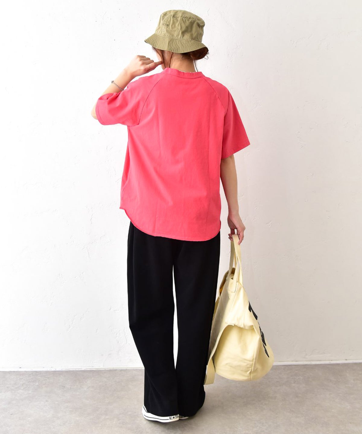 her.｜ロックステッチ入り天竺Tee 半袖 (Short Sleeve)-パック入り [[131231PK-A]][C]