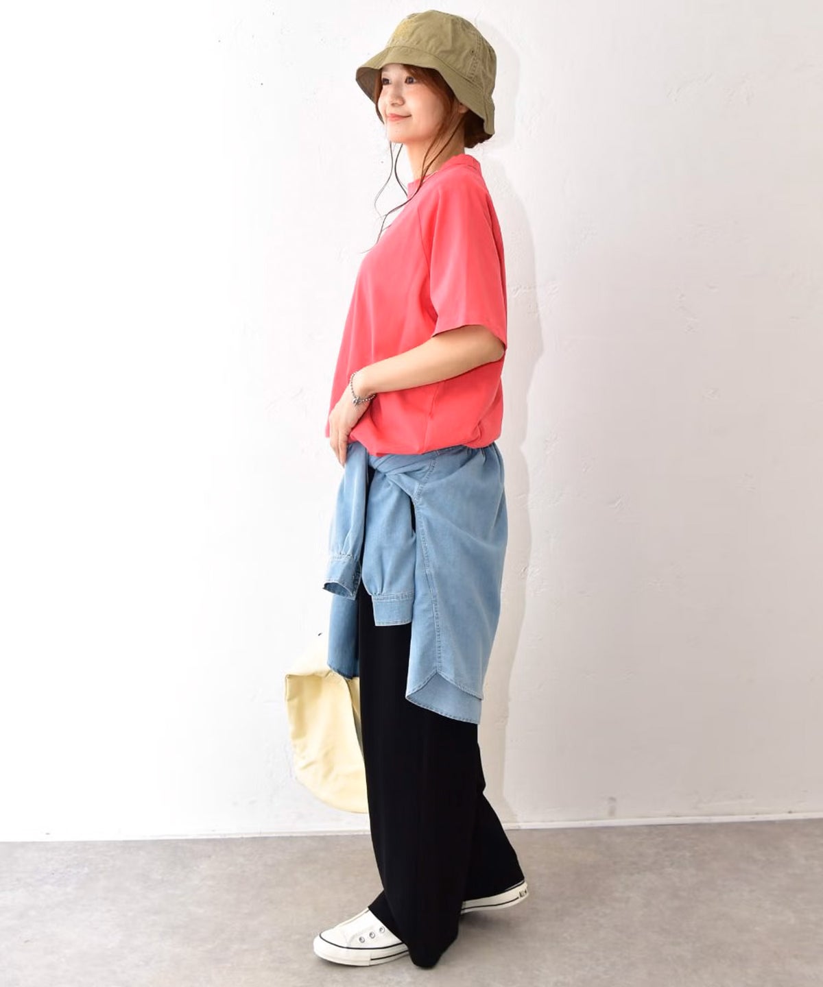 her.｜ロックステッチ入り天竺Tee 半袖 (Short Sleeve)-パック入り [[131231PK-A]][C]