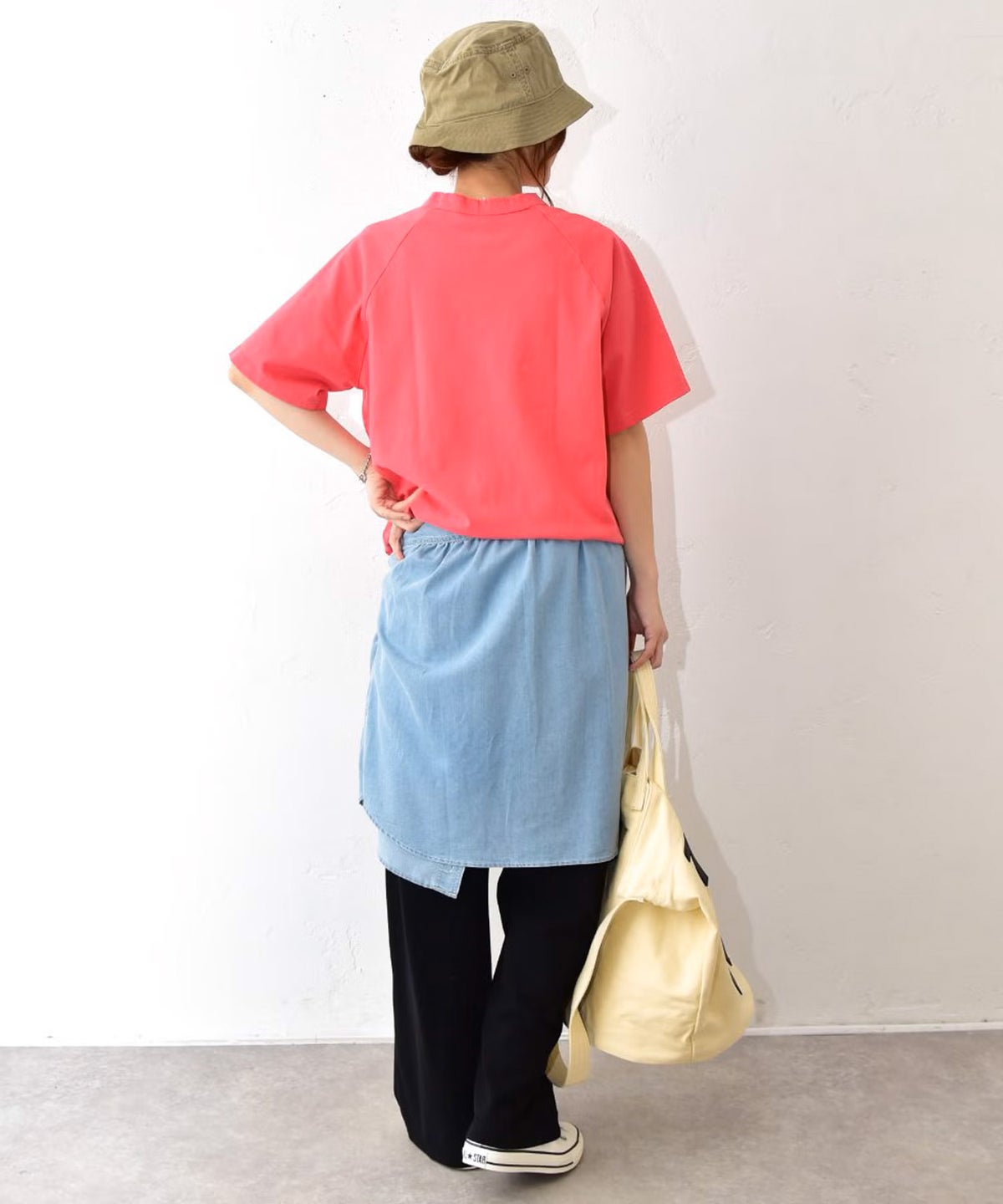 her.｜ロックステッチ入り天竺Tee 半袖 (Short Sleeve)-パック入り [[131231PK-A]][C]