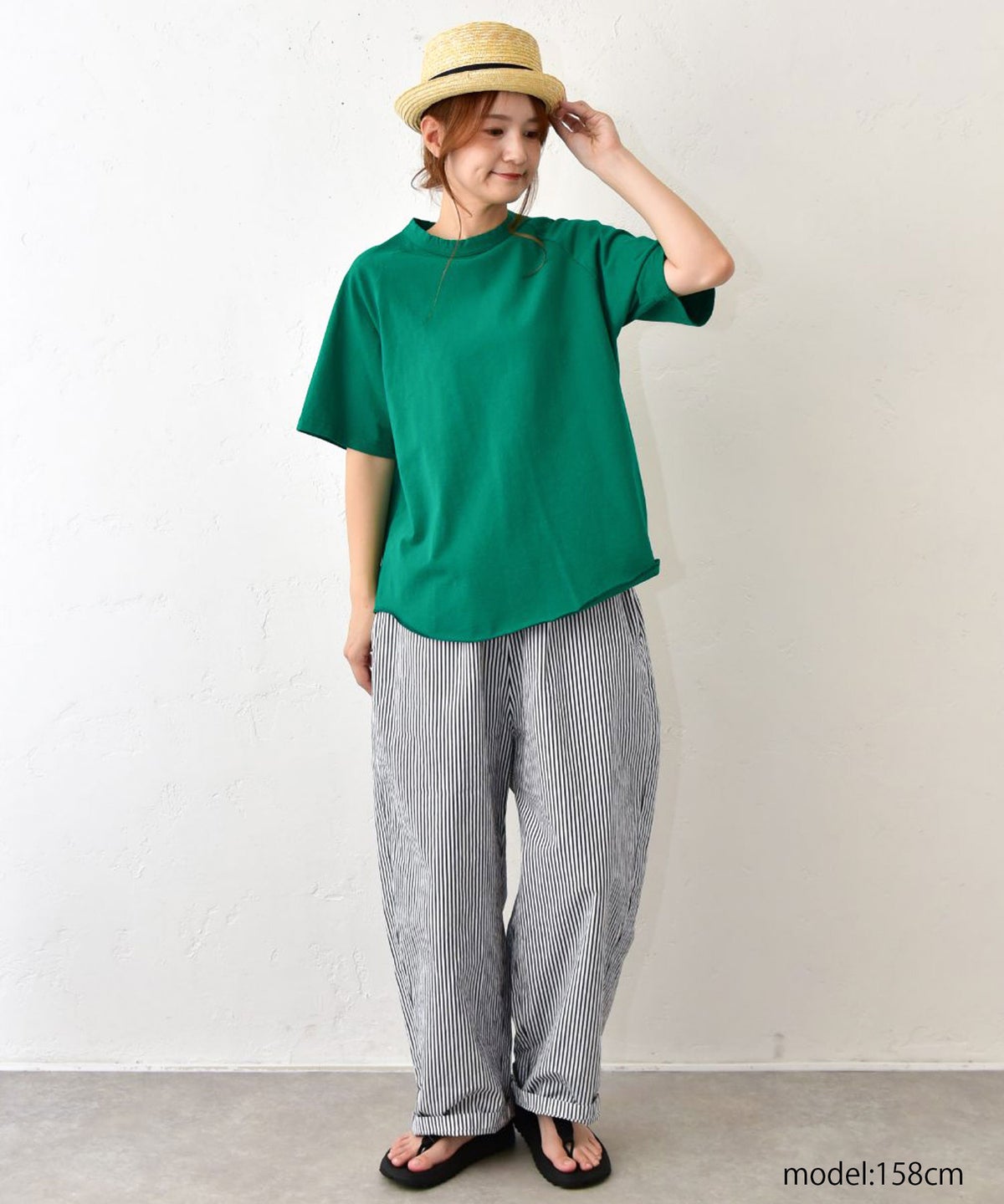 her.｜ロックステッチ入り天竺Tee 半袖 (Short Sleeve)-パック入り [[131231PK-A]][C]