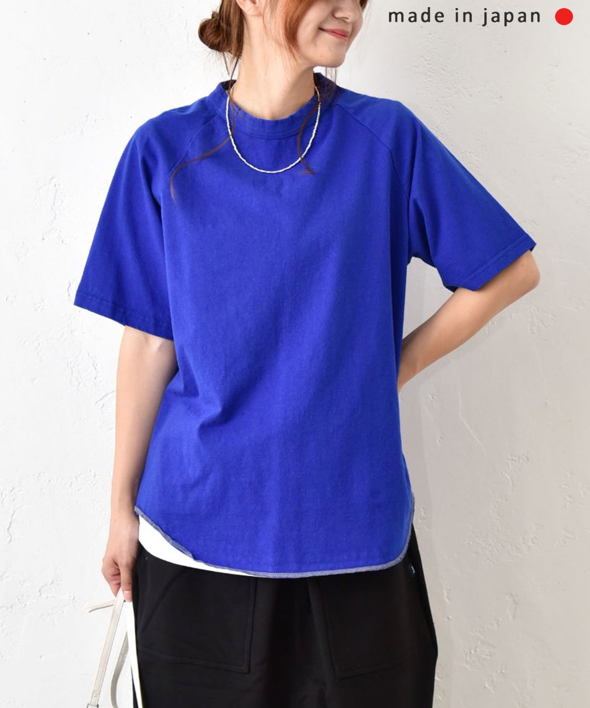  her.｜ロックステッチ入り天竺Tee 半袖 (Short Sleeve)-パック入り [[131231PK-A]][C]