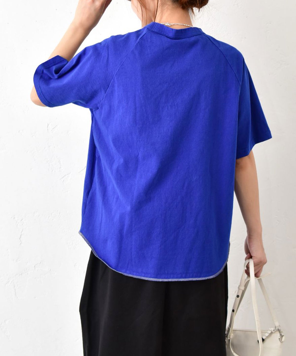 her.｜ロックステッチ入り天竺Tee 半袖 (Short Sleeve)-パック入り [[131231PK-A]][C]