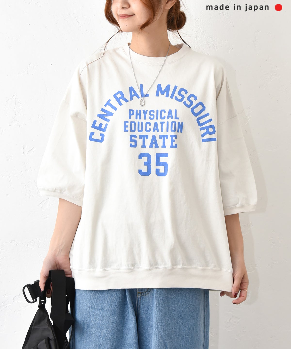 BLUE LAKE MARKET｜セットインスリーブ プリントプルオーバー [[B-521030]][C]