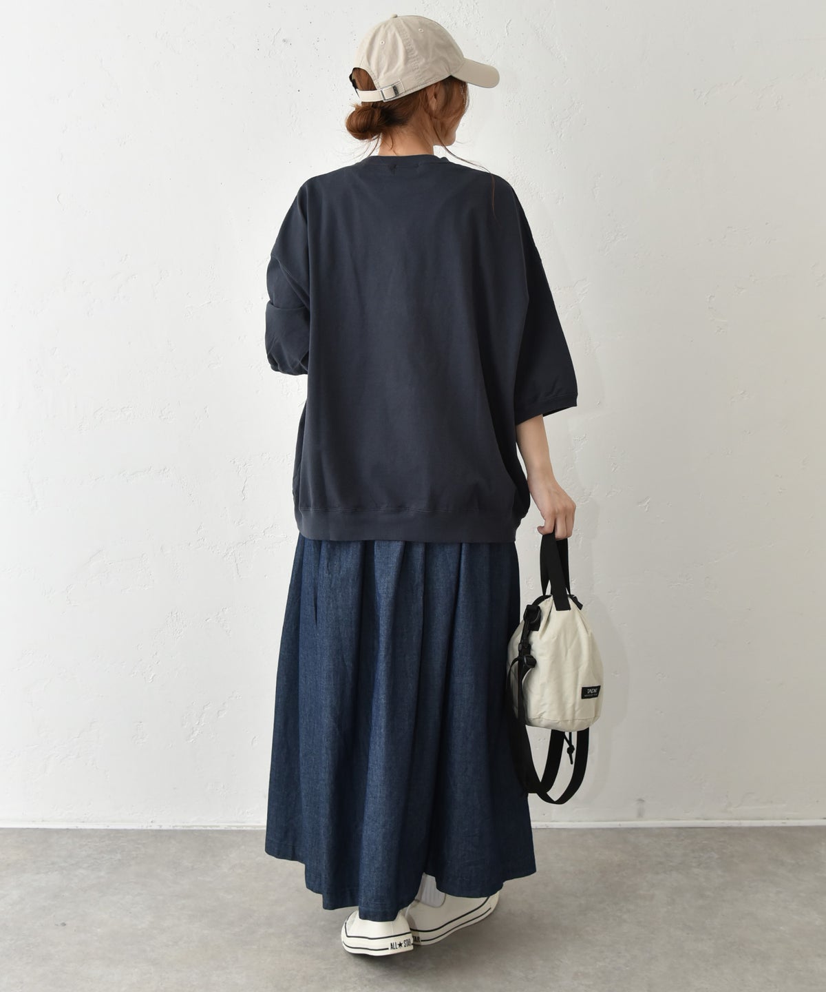 BLUE LAKE MARKET｜セットインスリーブ プリントプルオーバー [[B-521030]][C]