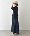 BLUE LAKE MARKET｜セットインスリーブ プリントプルオーバー [[B-521030]][C]