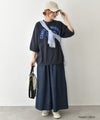BLUE LAKE MARKET｜セットインスリーブ プリントプルオーバー [[B-521030]][C]