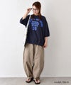 BLUE LAKE MARKET｜セットインスリーブ プリントプルオーバー [[B-521030]][C]