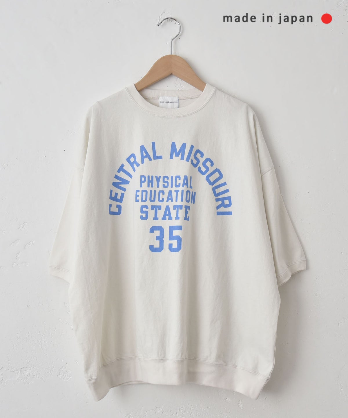 BLUE LAKE MARKET｜セットインスリーブ プリントプルオーバー [[B-521030]][C]