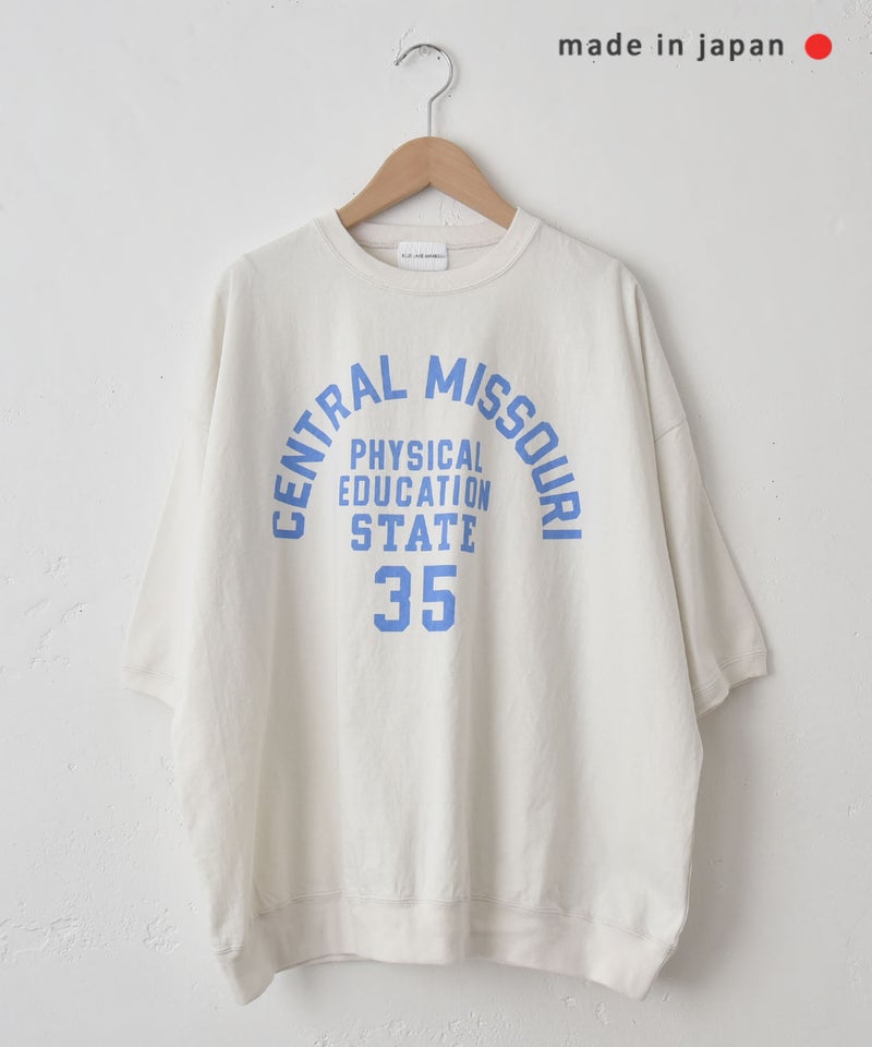BLUE LAKE MARKET｜セットインスリーブ プリントプルオーバー [[B-521030]][C]