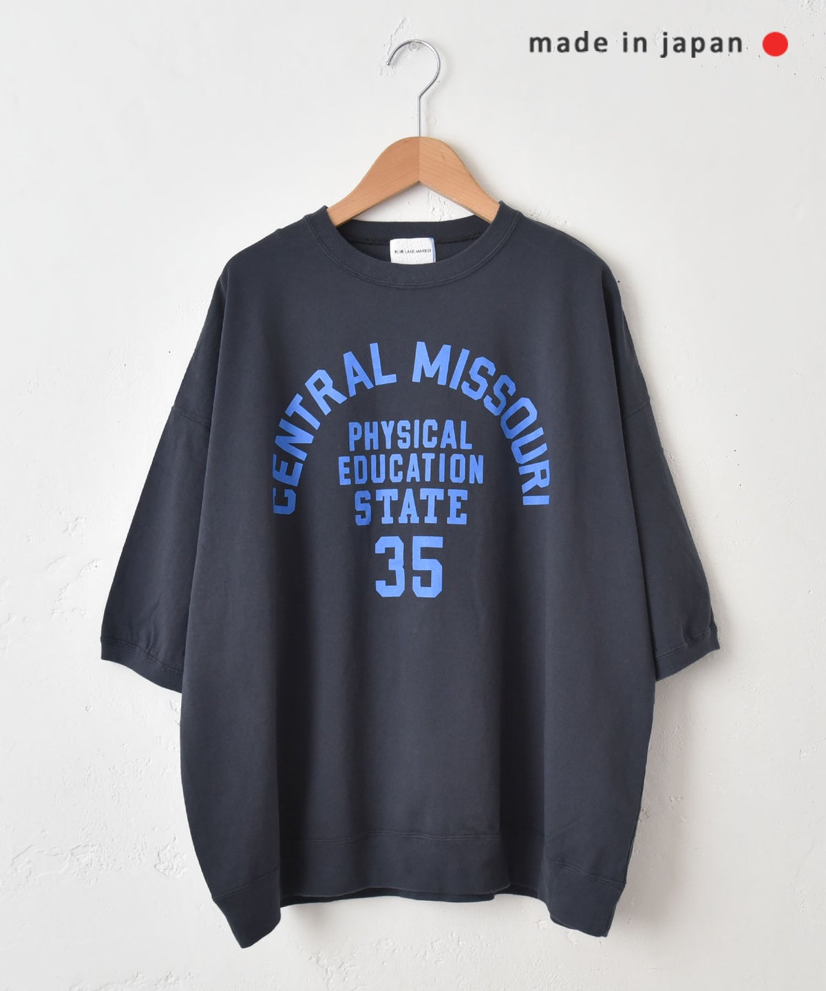 BLUE LAKE MARKET｜セットインスリーブ プリントプルオーバー [[B-521030]][C]