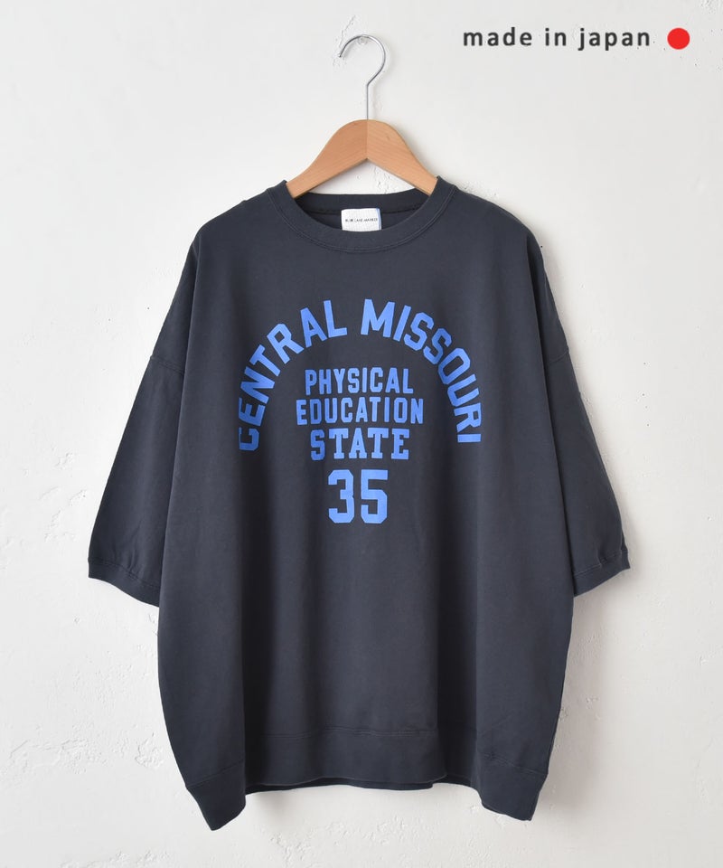 BLUE LAKE MARKET｜セットインスリーブ プリントプルオーバー [[B-521030]][C]