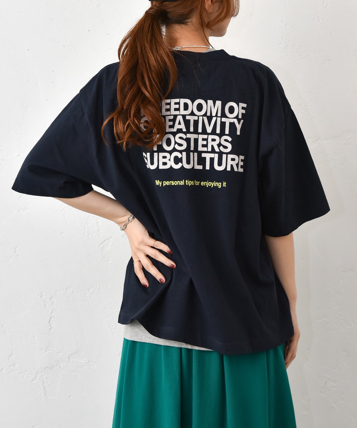 Our.｜ロゴ入り ワイドTee [[HU26-1116]][C]