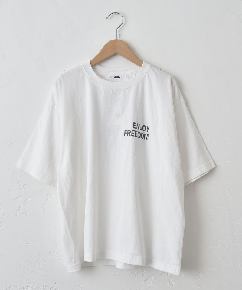 Our.｜ロゴ入り ワイドTee [[HU26-1116]][C]