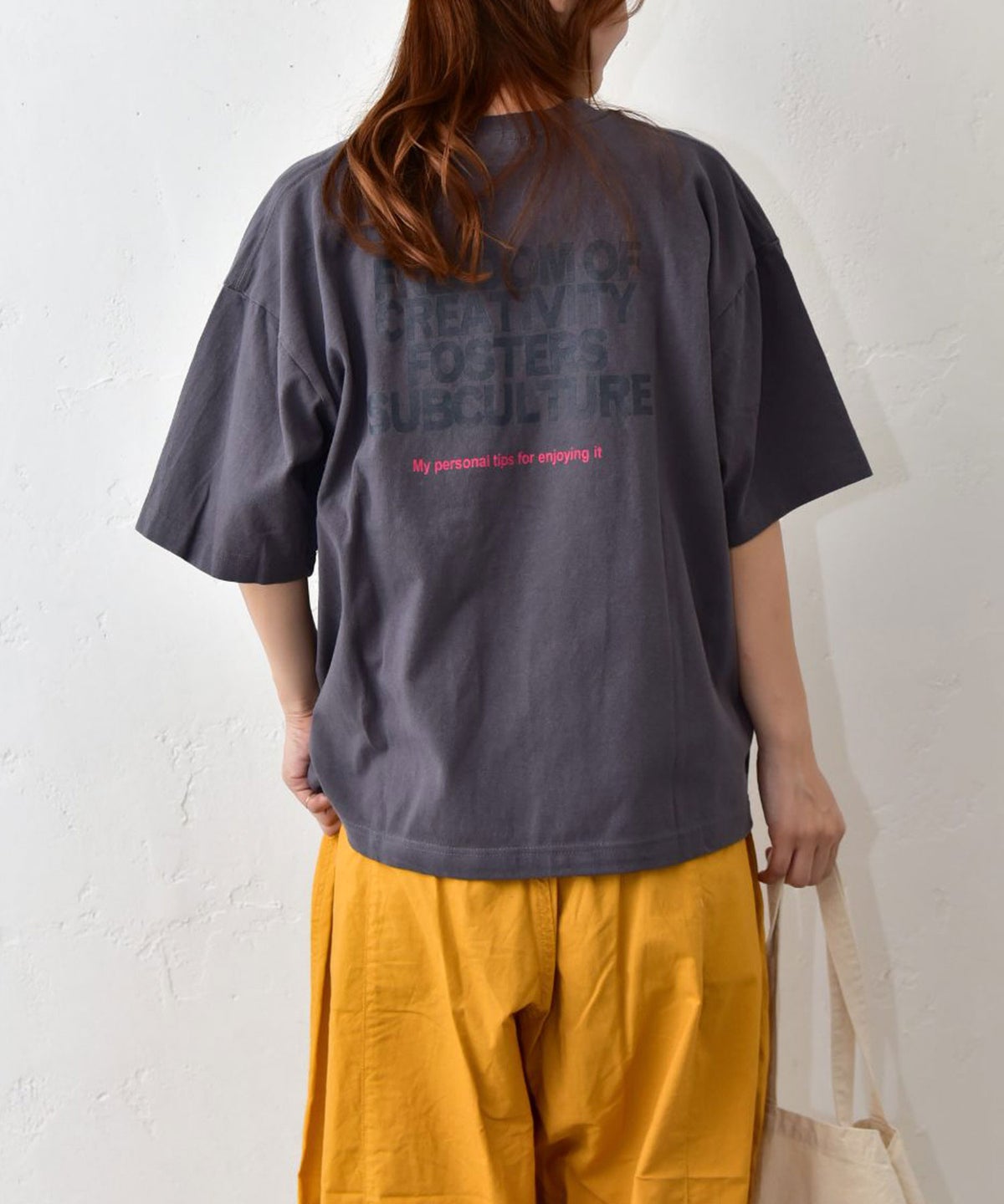 Our.｜ロゴ入り ワイドTee [[HU26-1116]][C]