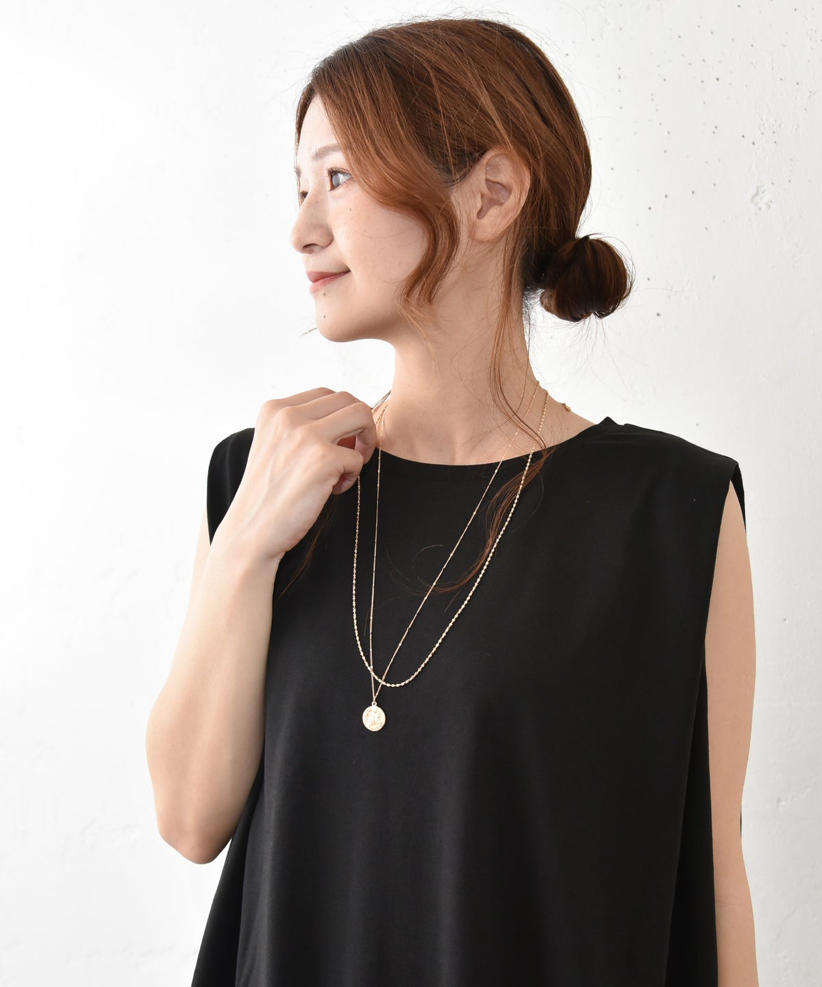 HUMS｜コイン付き2連ネックレス [[Z260530]][C]