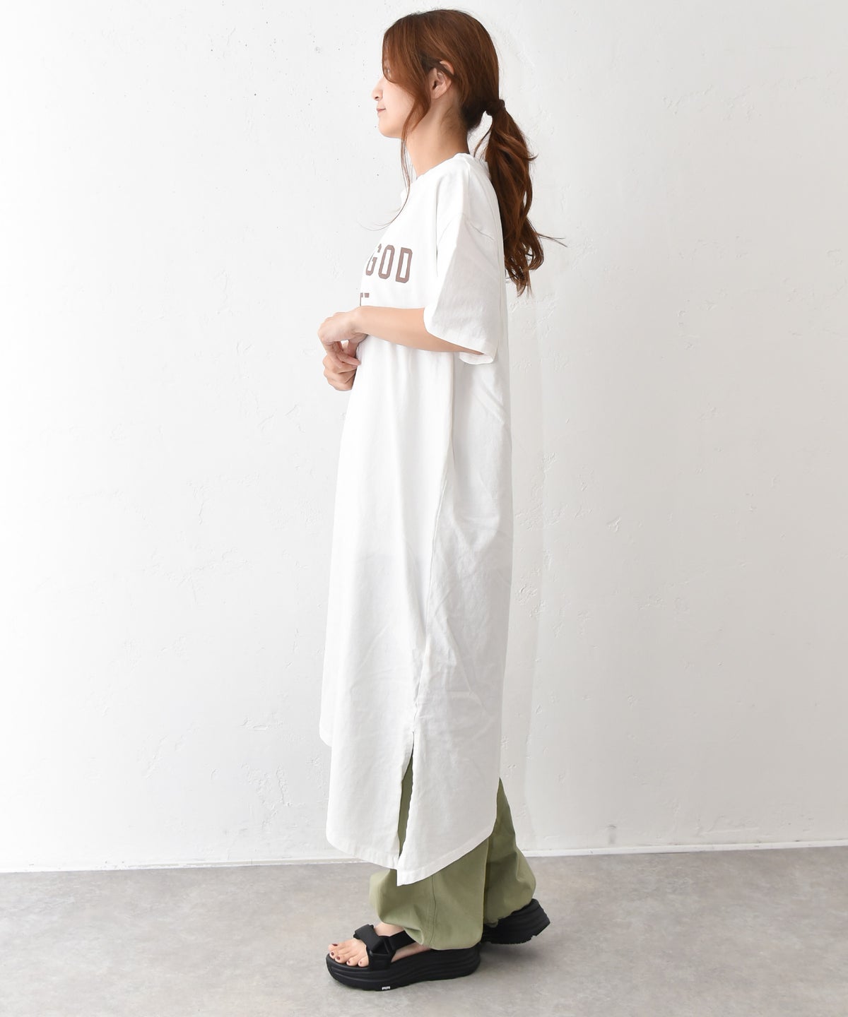 IN THE MARKET｜ロゴカットワンピース [[C-2589]][C]
