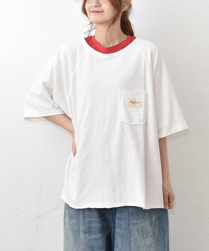 IN THE MARKET｜ワッペン付きポケットロゴT [[C-2596]][C]