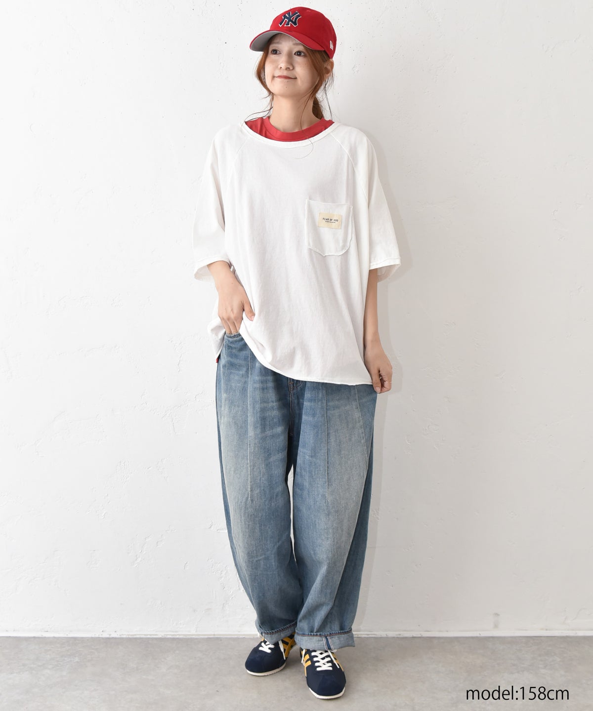 IN THE MARKET｜ワッペン付きポケットロゴT [[C-2596]][C]