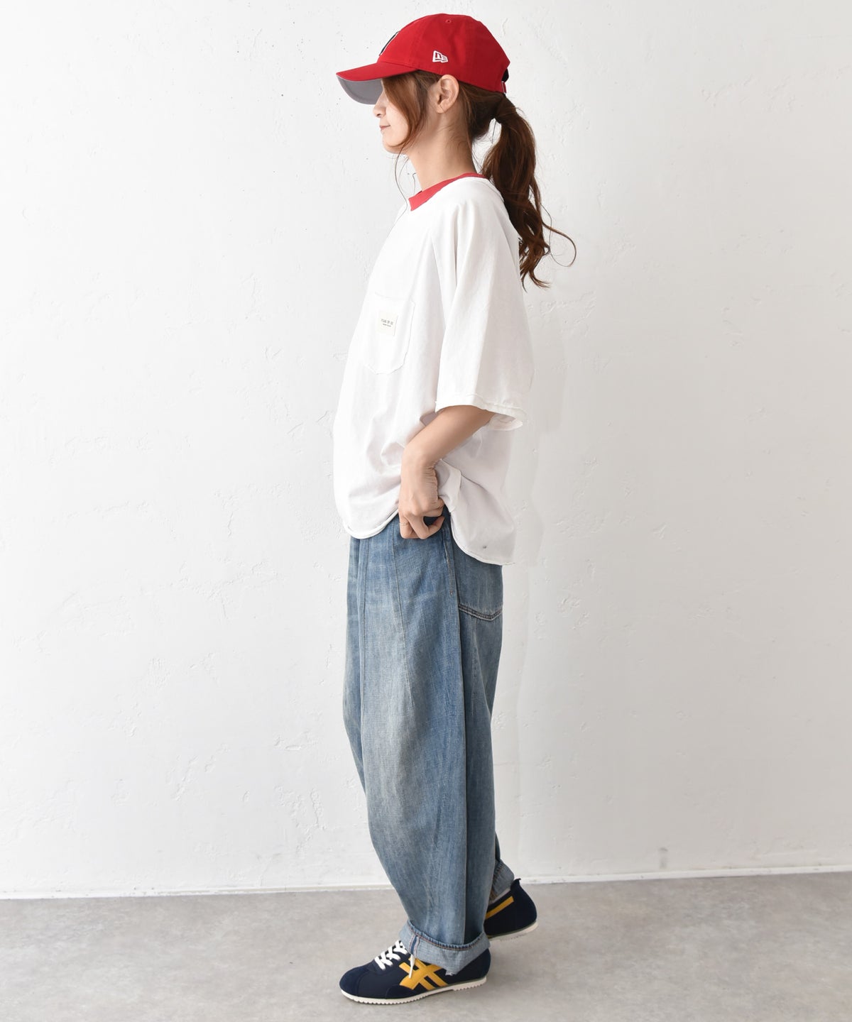 IN THE MARKET｜ワッペン付きポケットロゴT [[C-2596]][C]