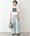 hagumu｜半袖プリントTee（ハニカム） [[C-771]][C]