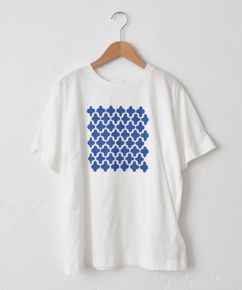  hagumu｜半袖プリントTee（ハニカム） [[C-771]][C]