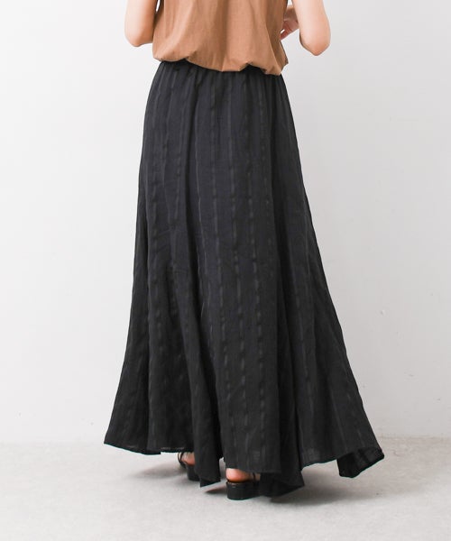 W｜ジャガードストライプスカート [[IZK25020-26SS]][F] | ma28 ONLINE