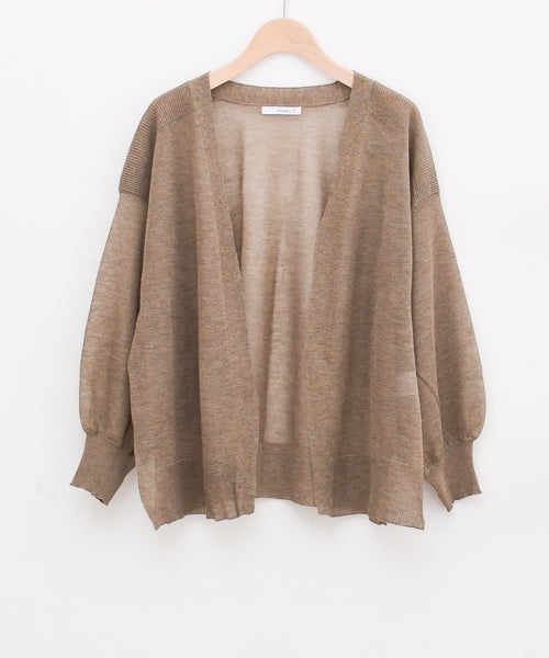 Wrapin nine 9｜ミックスラメスリットトッパー [[265EB0858]][F