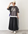 IN THE MARKET｜袖フリルBIGプリントTシャツ [[30033162]][C]
