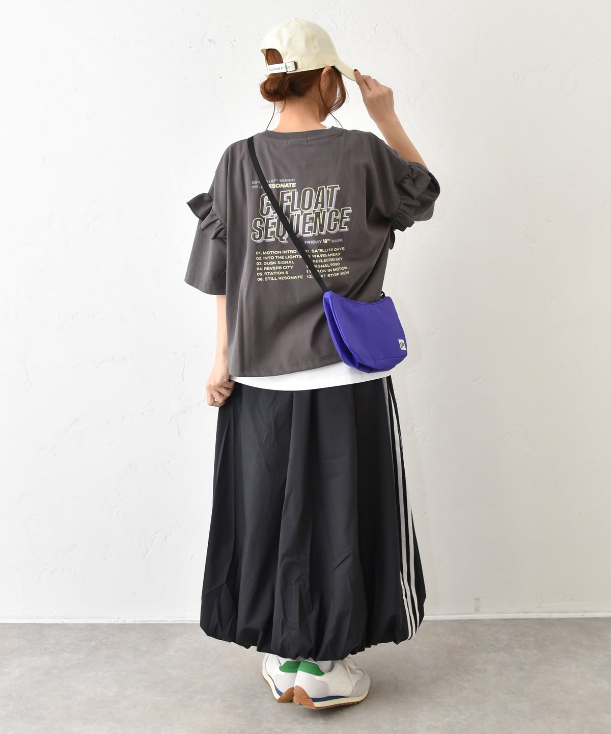 IN THE MARKET｜袖フリルBIGプリントTシャツ [[30033162]][C]