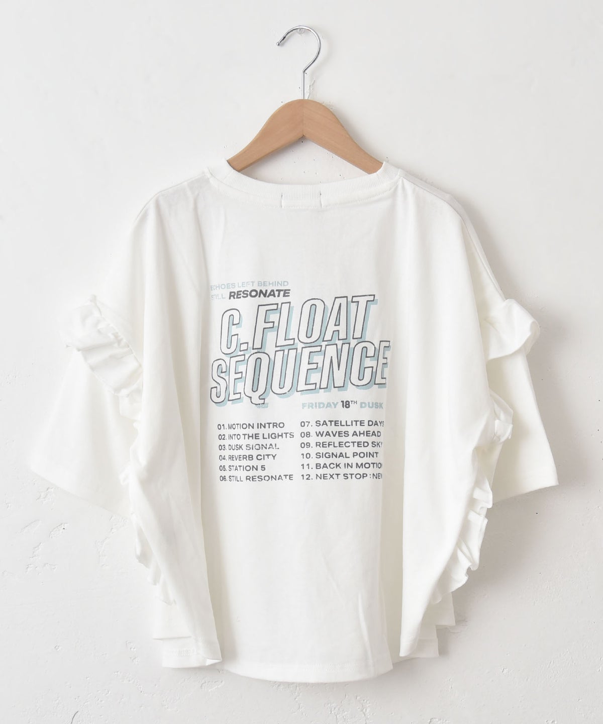 IN THE MARKET｜袖フリルBIGプリントTシャツ [[30033162]][C]