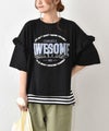 IN THE MARKET｜袖フリルBIGプリントTシャツ [[10033162]][C]
