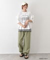 IN THE MARKET｜袖フリルBIGプリントTシャツ [[10033162]][C]