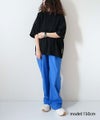 KAKELA & TRANQUIL｜布帛使いワイドクルー [[12604-483-10]][D]