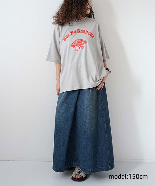  KAKELA & TRANQUIL｜カレッジTiger刺繍クルーT [[12604-484-10]][D]