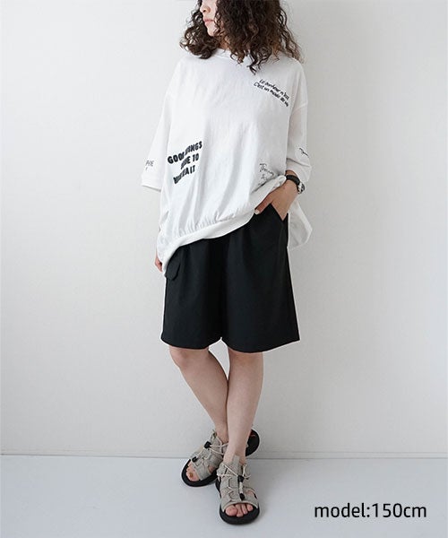 day　standard｜冷感サイドテープハーフパンツ [[d-c-043]][D]