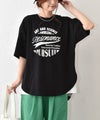 IN THE MARKET｜裾ラウンドプリントTシャツ [[83015162]][C]