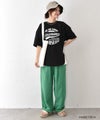 IN THE MARKET｜裾ラウンドプリントTシャツ [[83015162]][C]
