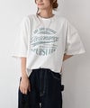 IN THE MARKET｜裾ラウンドプリントTシャツ [[83015162]][C]