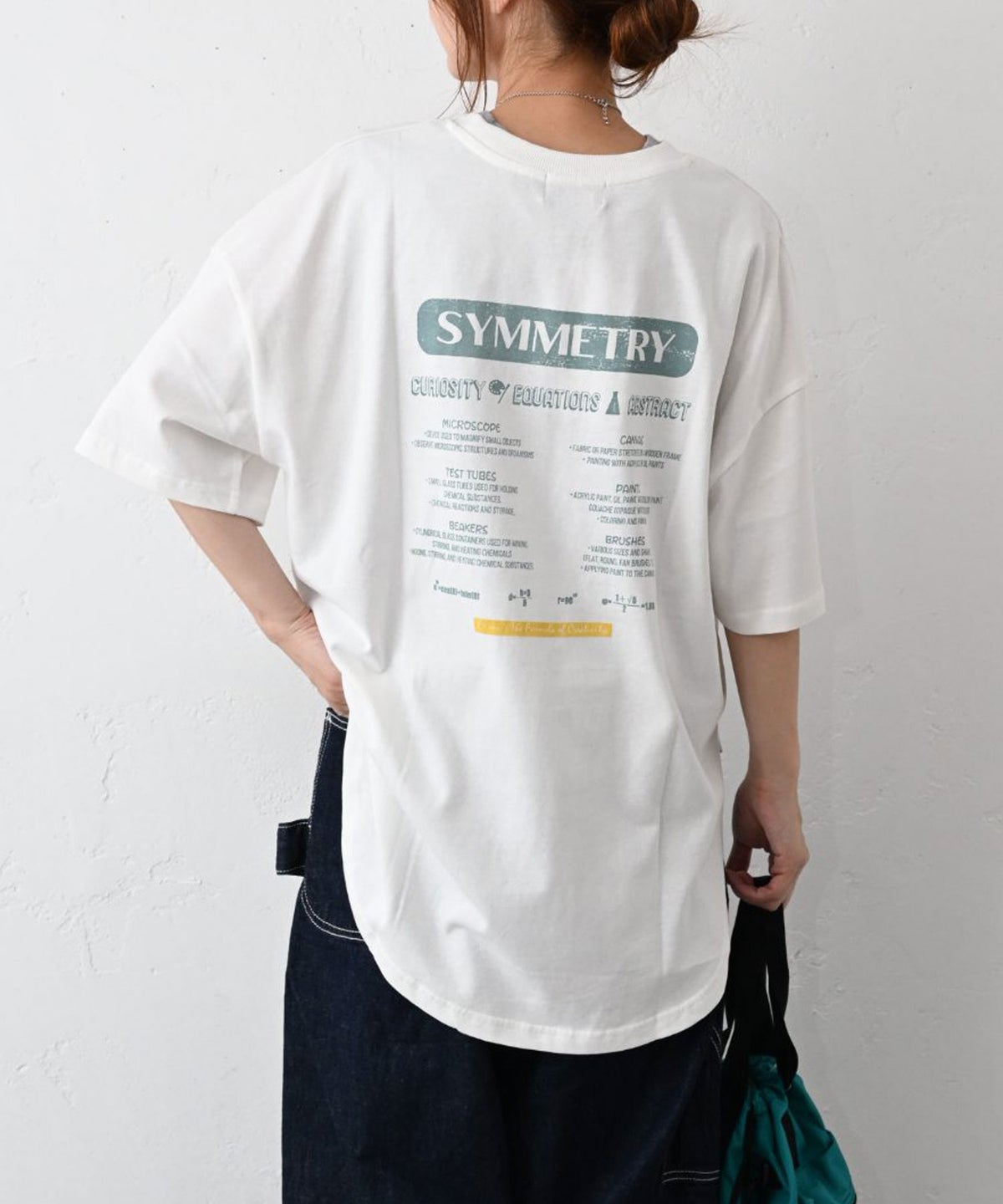 IN THE MARKET｜裾ラウンドプリントTシャツ [[83015162]][C]