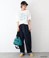 IN THE MARKET｜裾ラウンドプリントTシャツ [[83015162]][C]