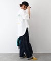 IN THE MARKET｜裾ラウンドプリントTシャツ [[83015162]][C]