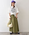 IN THE MARKET｜裾ラウンドプリントTシャツ [[83015162]][C]