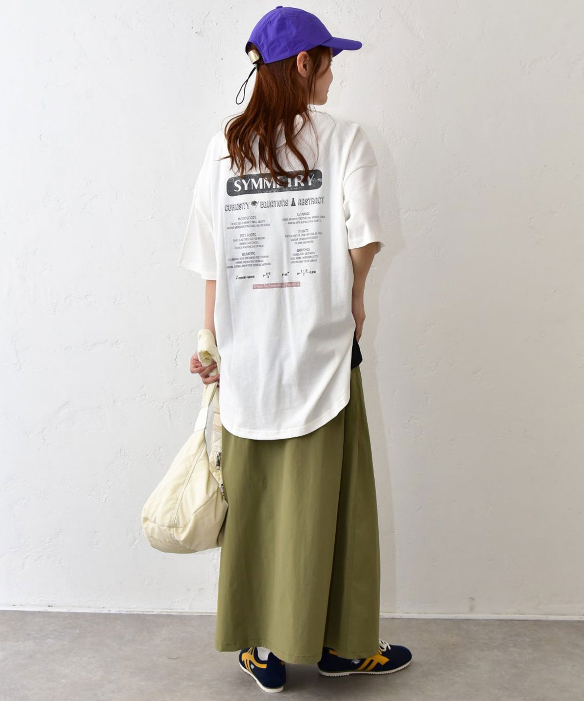 IN THE MARKET｜裾ラウンドプリントTシャツ [[83015162]][C]