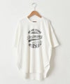  IN THE MARKET｜裾ラウンドプリントTシャツ [[83015162]][C]