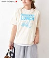 NATURAL LAUNDRY｜カラー天竺デンシャープリント半袖Tee [[7267C-001]][C]