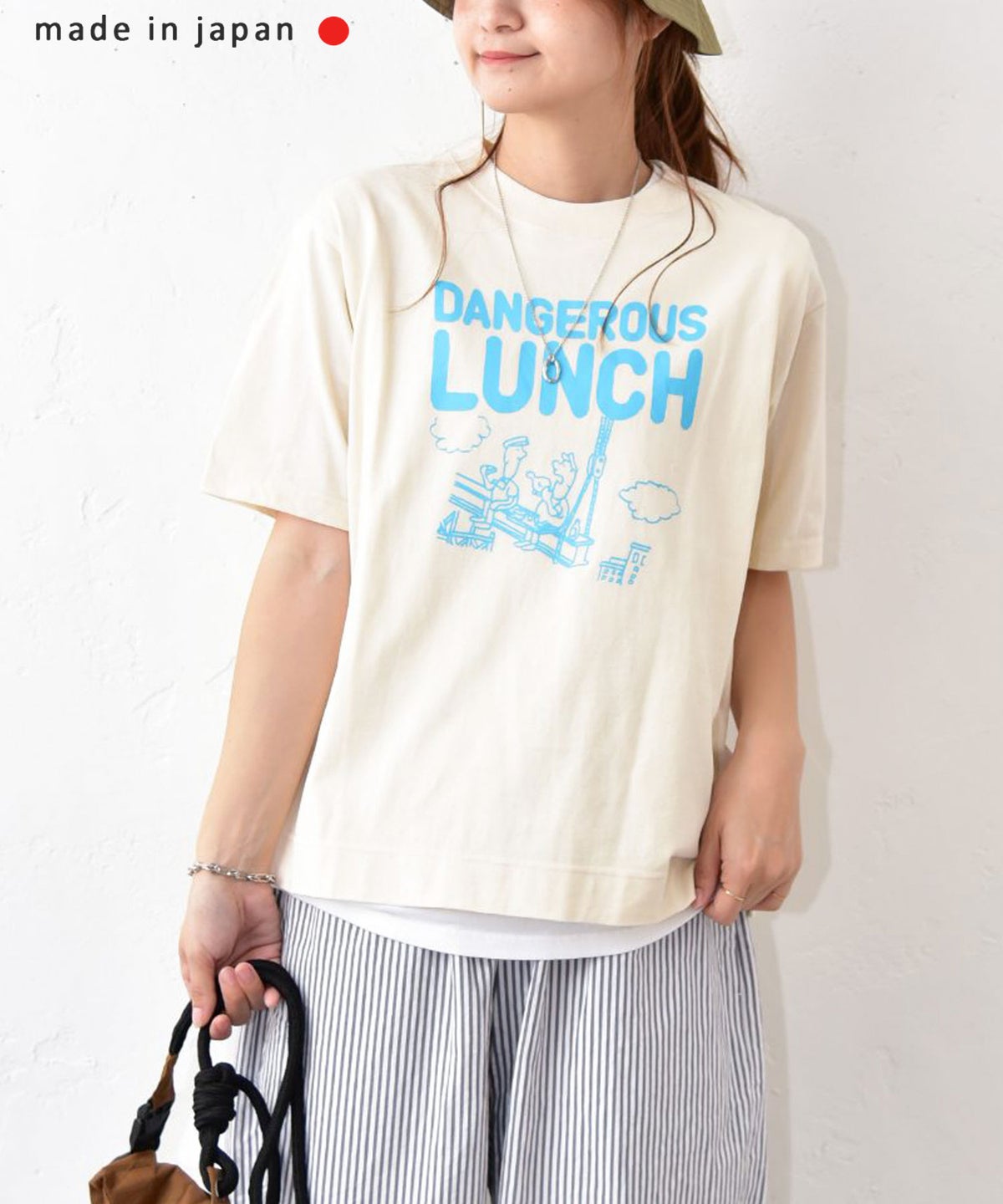 NATURAL LAUNDRY｜カラー天竺デンシャープリント半袖Tee [[7267C-001]][C]