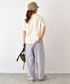 NATURAL LAUNDRY｜カラー天竺デンシャープリント半袖Tee [[7267C-001]][C]