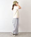 NATURAL LAUNDRY｜カラー天竺デンシャープリント半袖Tee [[7267C-001]][C]
