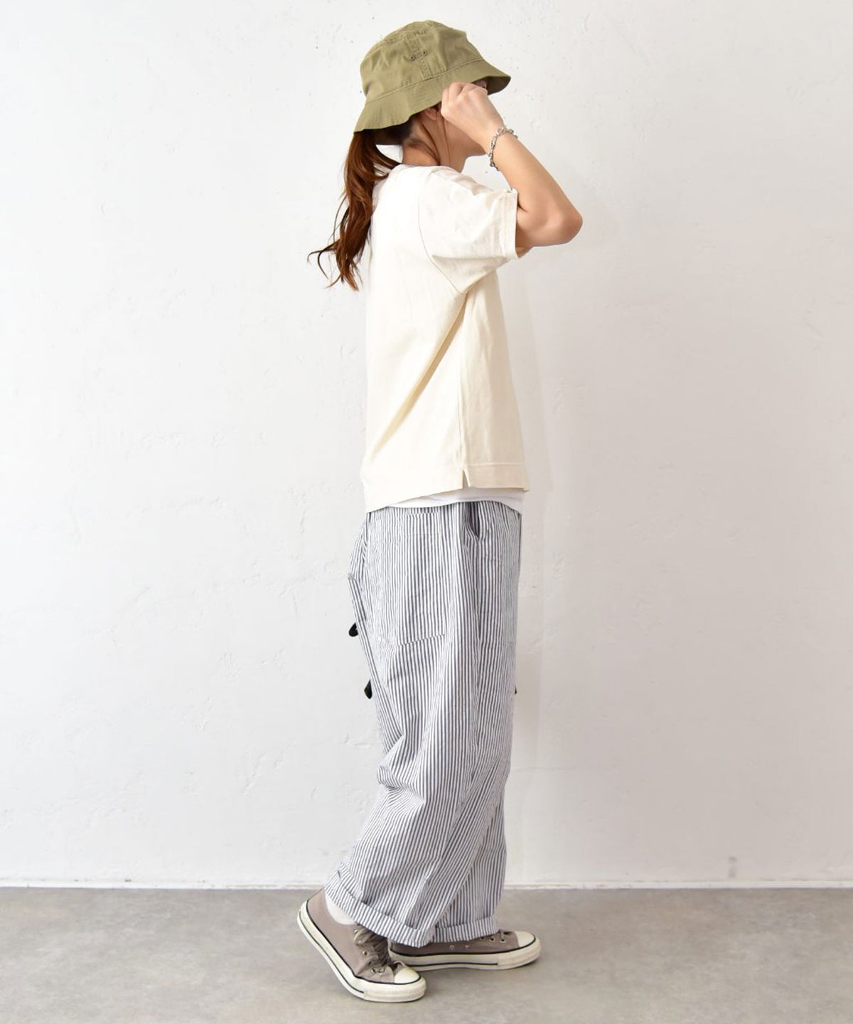 NATURAL LAUNDRY｜カラー天竺デンシャープリント半袖Tee [[7267C-001]][C]