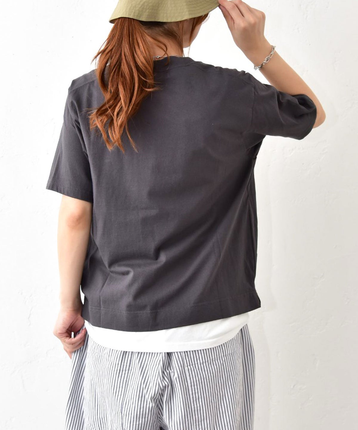 NATURAL LAUNDRY｜カラー天竺デンシャープリント半袖Tee [[7267C-001]][C]